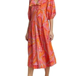 FARM Rio Bright Forest Midi Dress